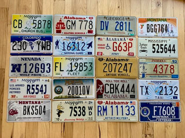 Set of 20 Specialty/ Older License Plates