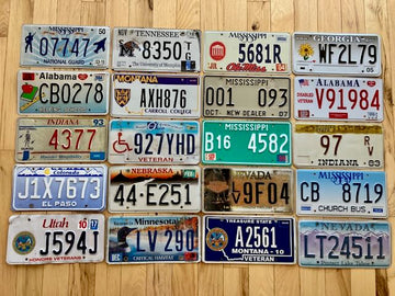 Set of 20 Specialty/ Older License Plates