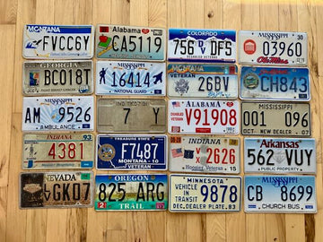 Set of 20 Specialty/ Older License Plates