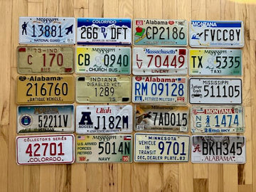 Set of 20 Specialty/ Older License Plates