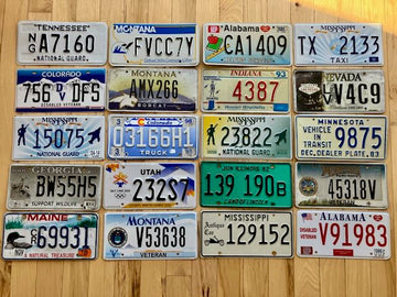 Set of 20 Specialty/ Older License Plates