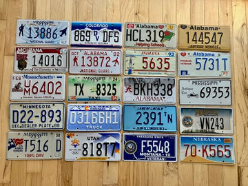 Set of 20 Specialty/ Older License Plates