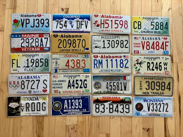 Set of 20 Specialty/ Older License Plates