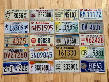 Set of 20 Specialty/ Older License Plates