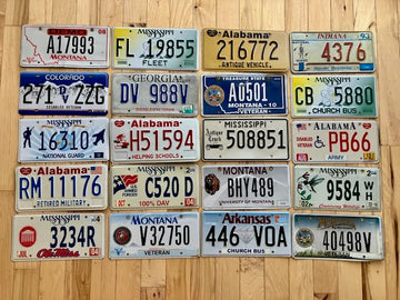 Set of 20 Specialty/ Older License Plates