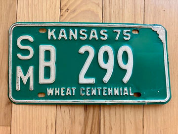 1975 Kansas License Plate