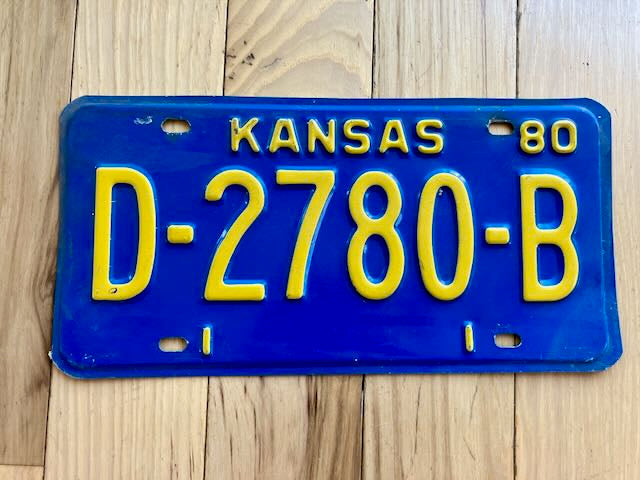 1980 Kansas Dealer License Plate