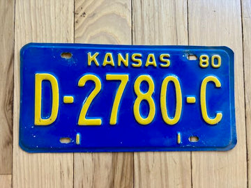 1980 Kansas Dealer License Plate