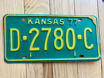 1977 Kansas Dealer License Plate