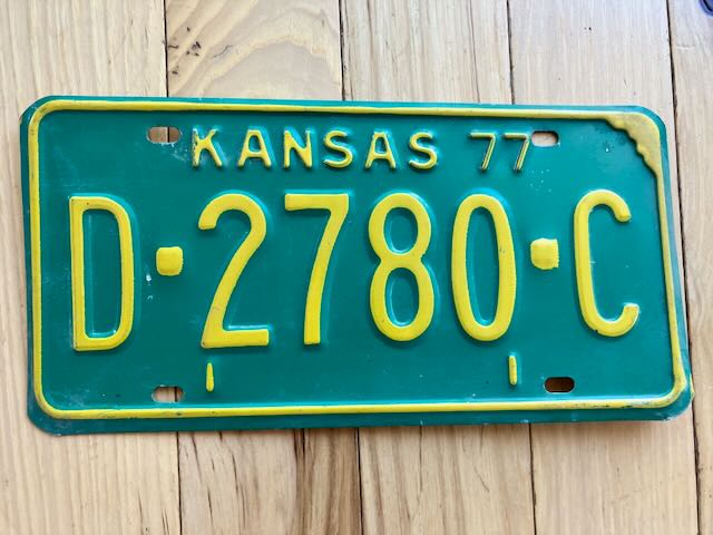 1977 Kansas Dealer License Plate