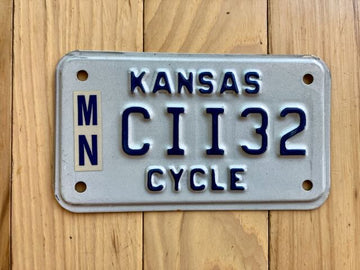 Kansas Cycle License Plate