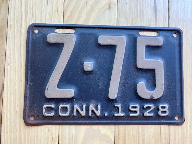 1928 Connecticut License Plate