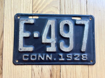 1928 Connecticut License Plate