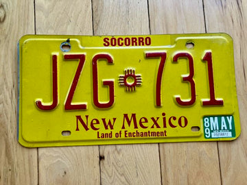 1989 New Mexico License Plate