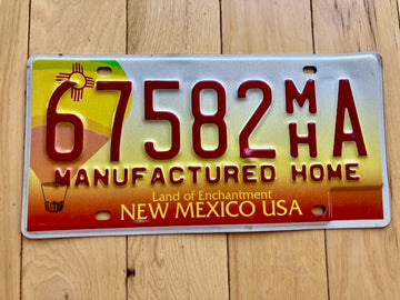 New Mexico Balloon License Plate- Manufactured Home