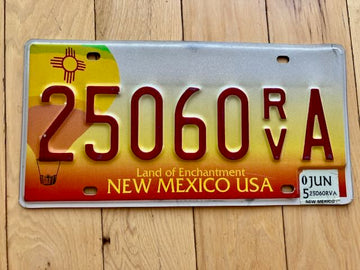 2005 New Mexico Balloon License Plate - RV