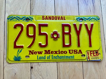 1994 New Mexico License Plate