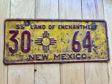 1955 New Mexico License Plate