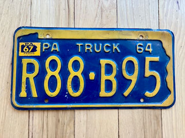 1964 Pennsylvania Truck License Plate