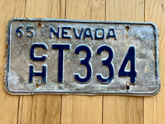 1965 Nevada License Plate