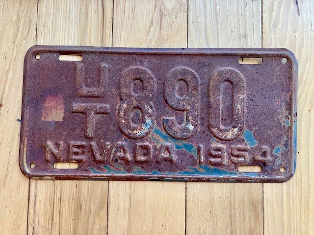 1954 Nevada License Plate