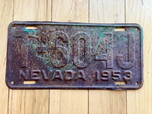 1953 Nevada License Plate