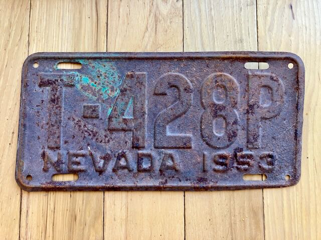 1953 Nevada License Plate