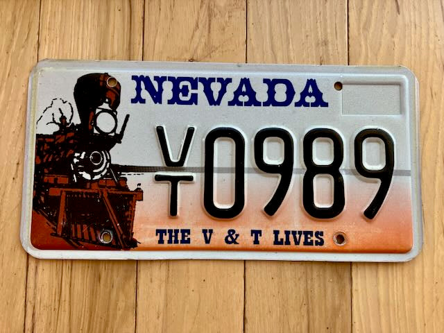 Nevada The V&T Lives License Plate