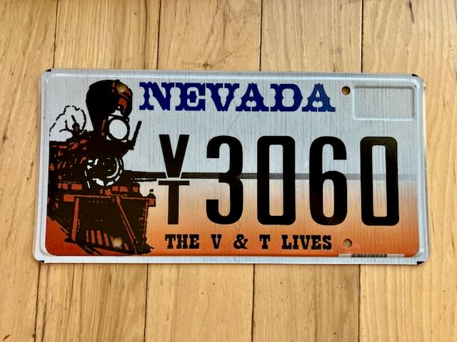 Nevada The V&T Lives License Plate