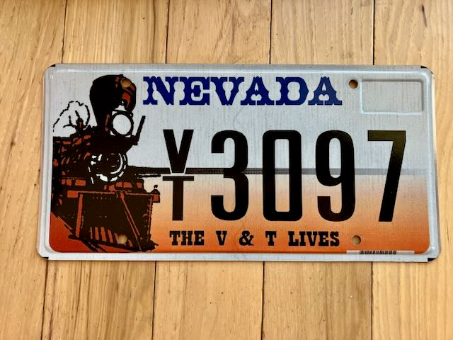 Nevada The V&T Lives License Plate