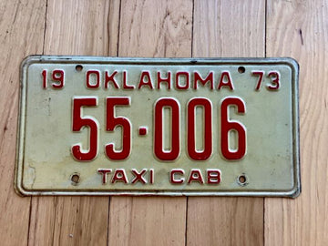 1973 Oklahoma License Plate