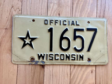 Wisconsin Official License Plate