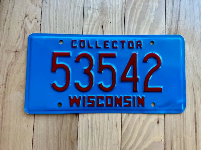 Wisconsin Collector License Plate