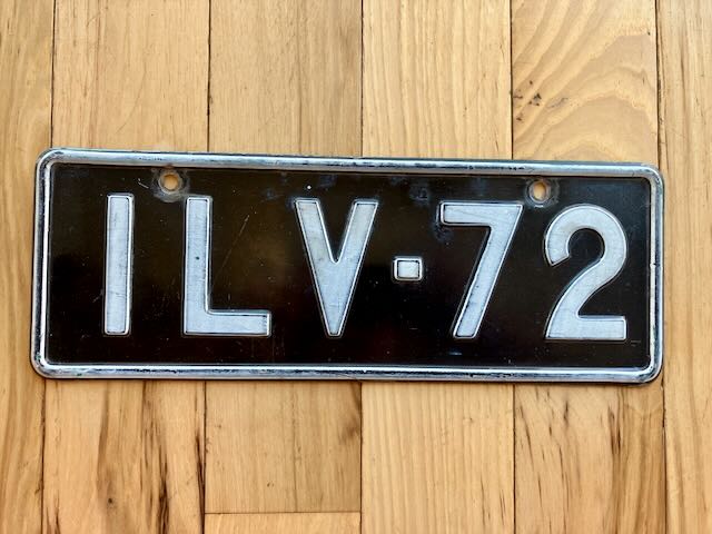 1967-1971 Hame Province Finland License Plate