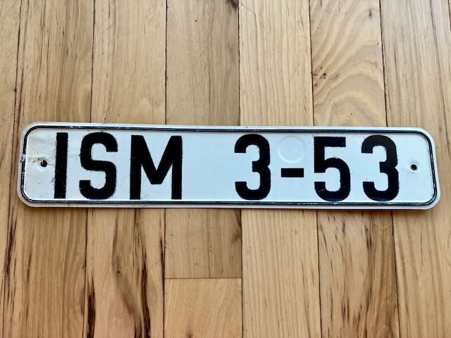 East German License Plate