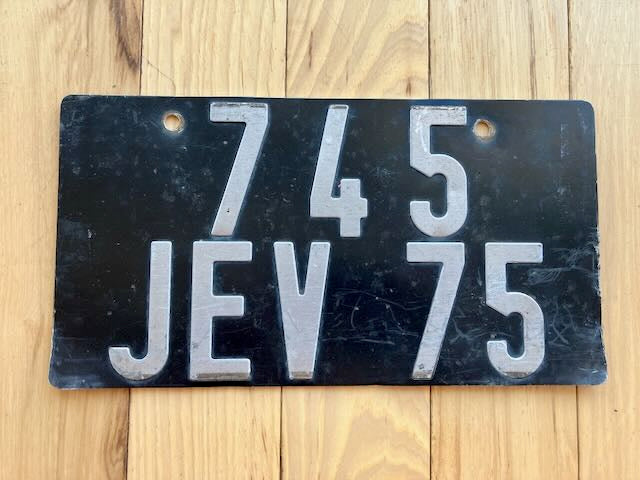 1950's to 90's Base Paris France License Plate