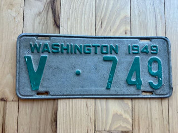 1949 Washington State Pacific County License Plate