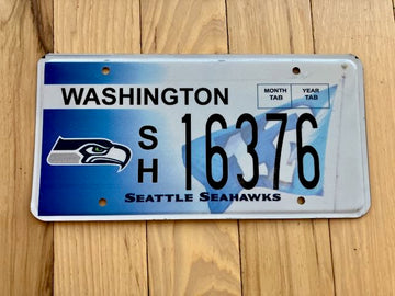 Washington State Seattle Seahawks License Plate