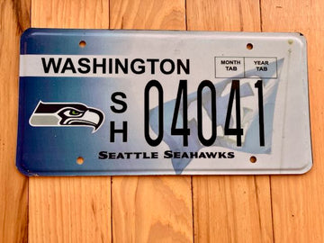 Washington State Seattle Seahawks License Plate