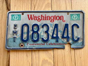 Washington State Centennial Celebration Exempt License Plate