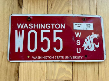 Washington State University License Plate