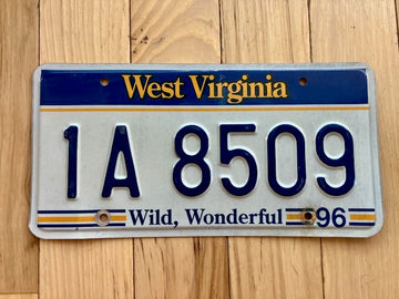 1996 West Virginia License Plate