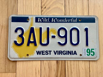 1995 West Virginia License Plate