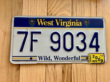 2009 West Virginia License Plate