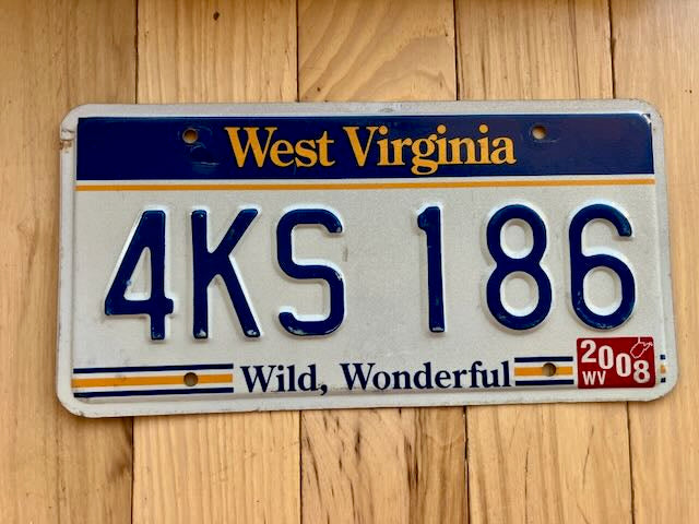 2008 West Virginia License Plate