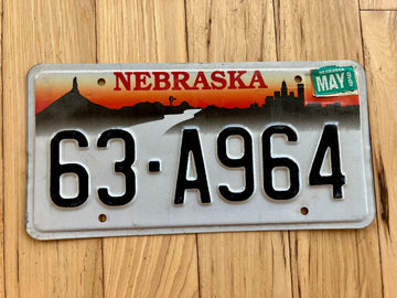 1999 Nebraska License Plate