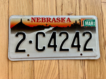 1999 Nebraska License Plate