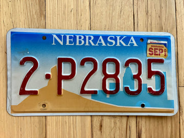 2002 Nebraska License Plate