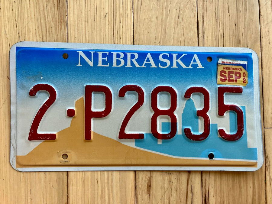 2002 Nebraska License Plate