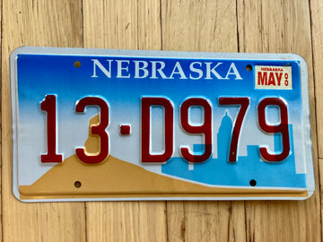 2000 Nebraska License Plate